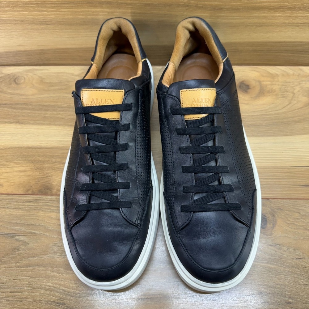 Allen Edmonds Oliver Sneakers Mens 10.5 D Black Leather Slip On Business Casual - Picture 4 of 11
